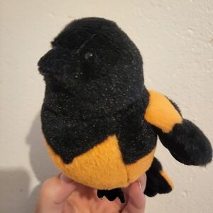 Webkinz Lil Kinz Black and Orange Plush Bird Toy Orieoles